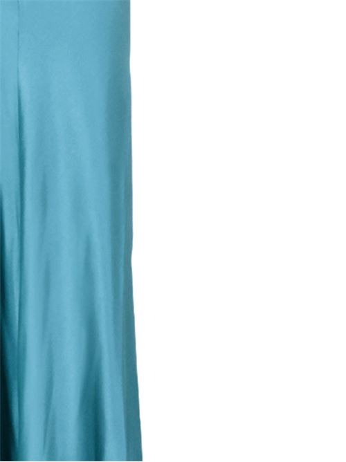 Blue crepe texture satin finish woman dress Alberta Ferretti | AF041116190370